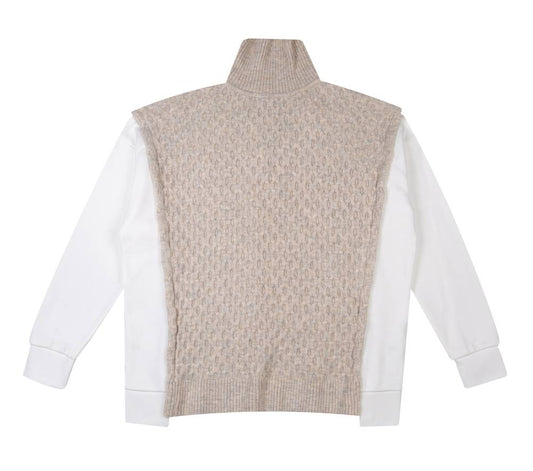 ELEVATA SPLICING LONG SLEEVE HIGHNECK KNITWEAR SWEATER